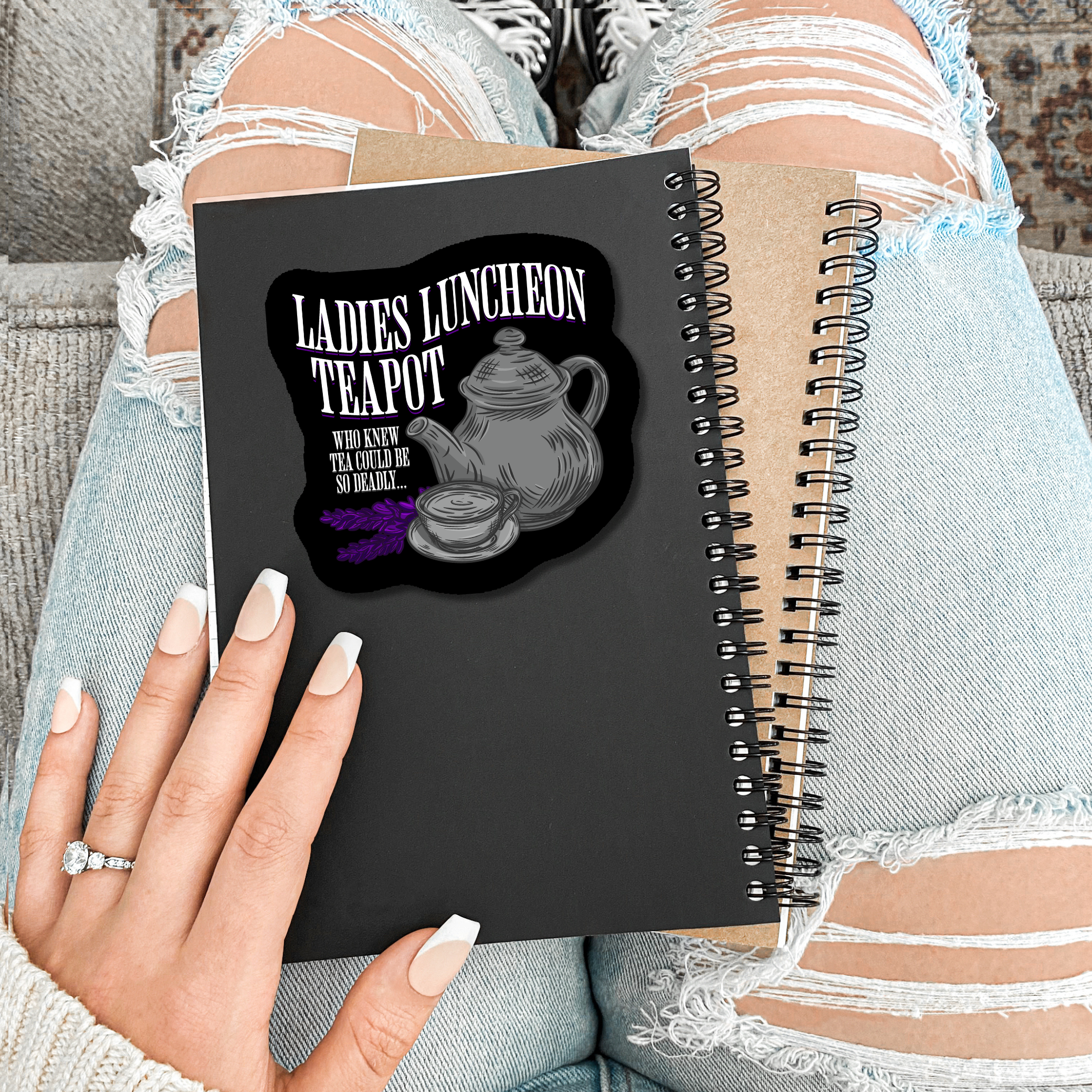 Ladies Luncheon Teapot Vinyl Sticker | The Legends of Thezmarr | Helen Scheuerer | Officially Licensed