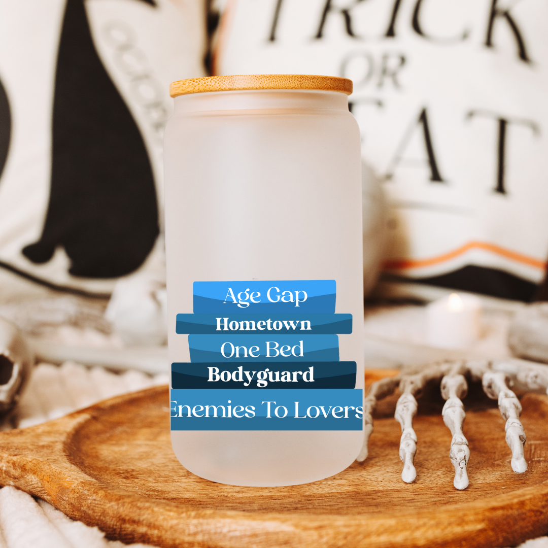 Wraparound Trope Stack Libby Glass | Blue 16oz