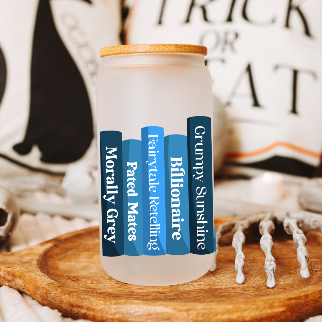 Wraparound Trope Stack Libby Glass | Blue 16oz