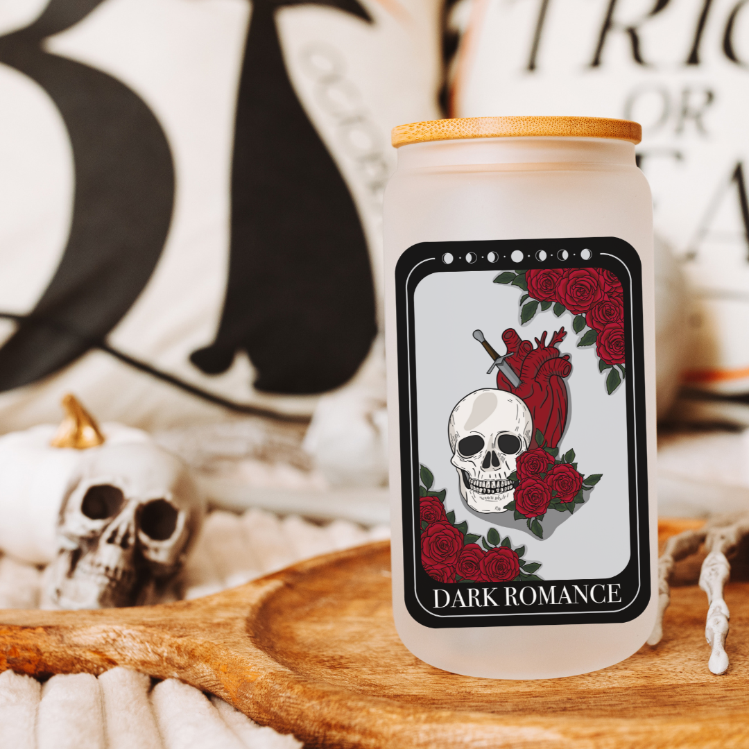 Dark Romance Tarot Card Libby Glass 16oz