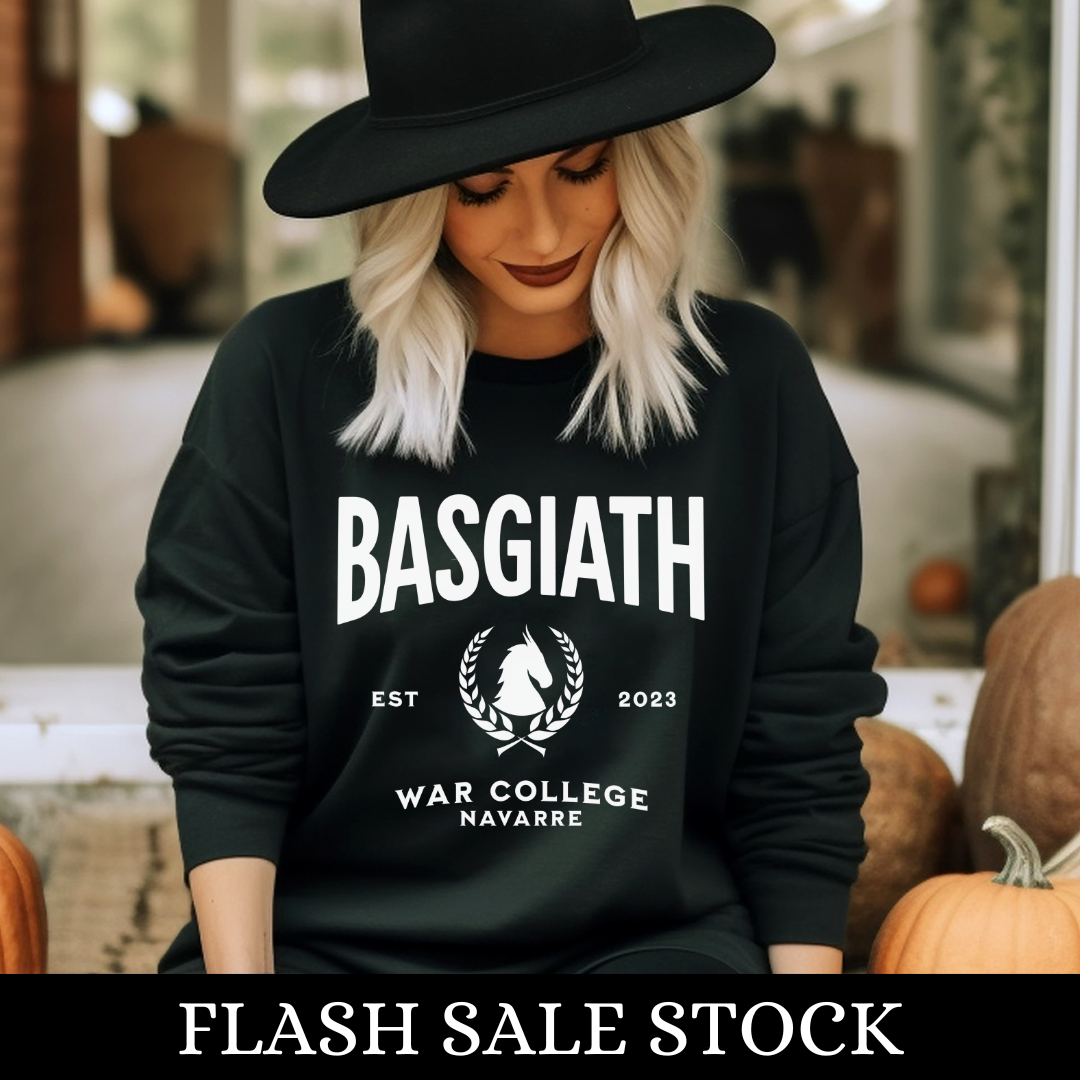 Basgiath War College Sweatshirt | Flash Sale | Fourth Wing | Rebecca Yarros | Officially Licensed