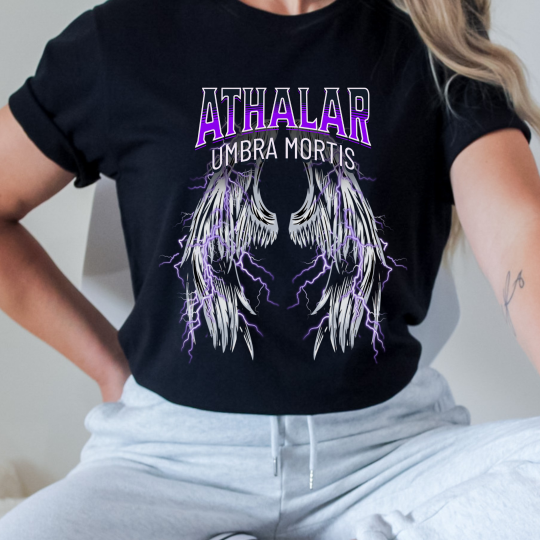 Hunt Athalar Umbra Mortis T-Shirt | Crescent City | Sarah J Maas | Officially Licensed