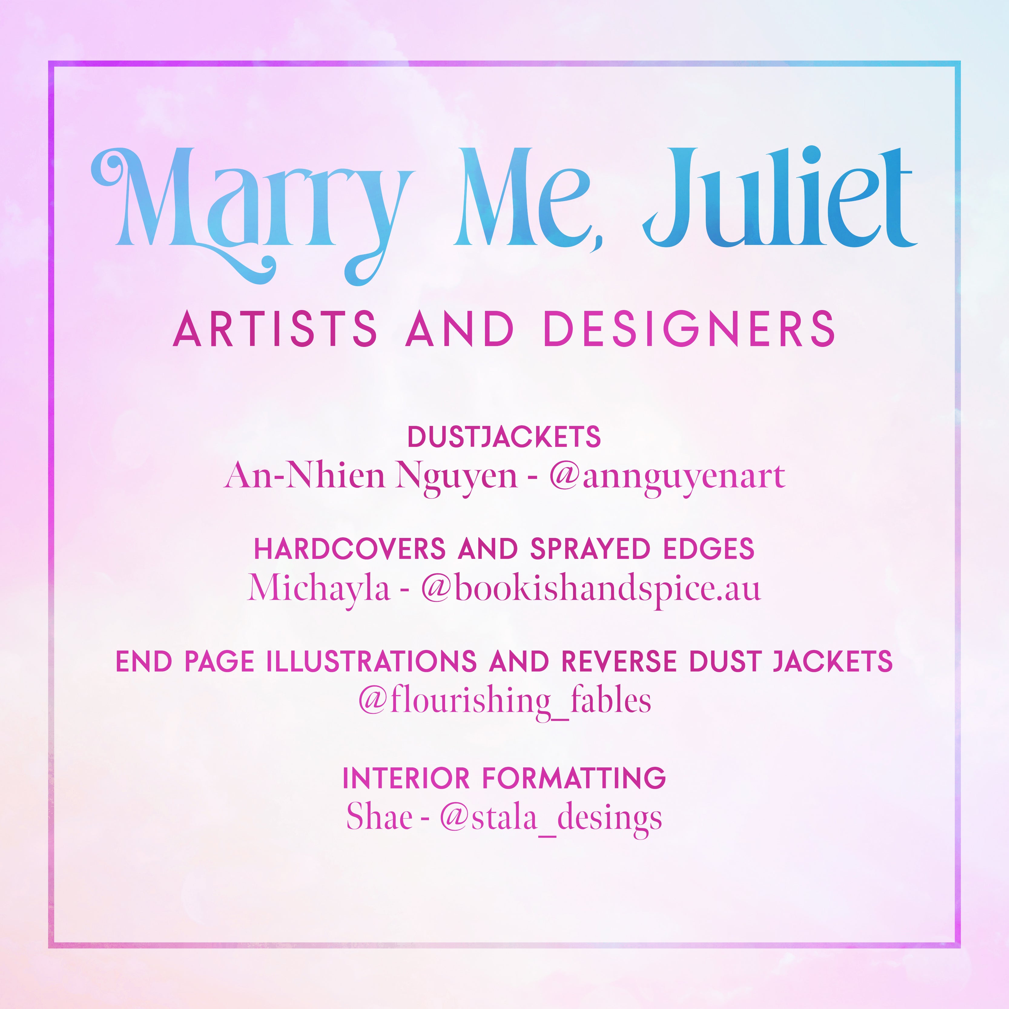 Marry Me Juliet | Jodi McAlister - AUSTRALIA