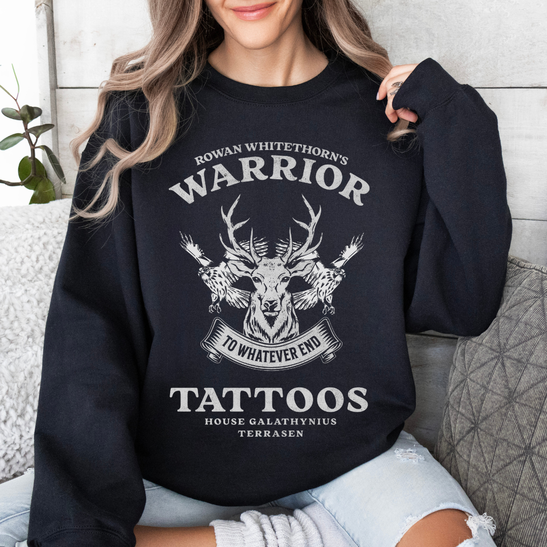 Rowan's Warrior Tattoos Sweatshirt | Throne of Glass | Sarah J Maas | Officially Licensed