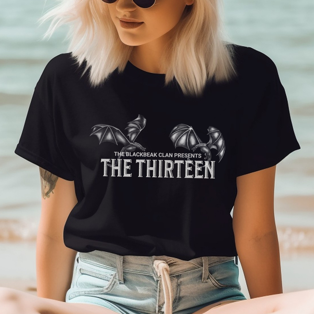 The Thirteen T-Shirt | Throne of Glass | Sarah J Maas | Officially Licensed