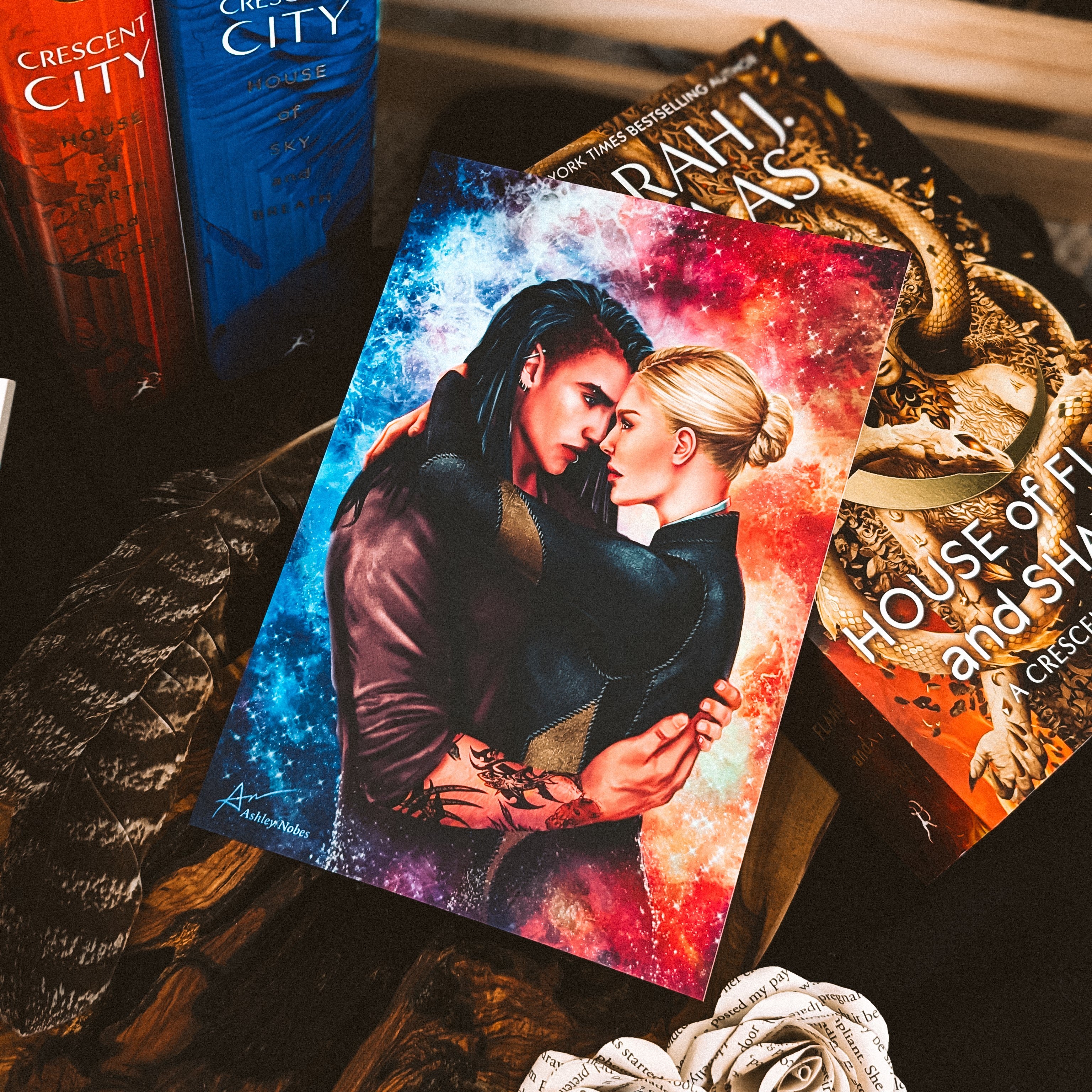Ruhn & Lidia A5 Art Print | Crescent City | Sarah J Maas | Officially Licensed