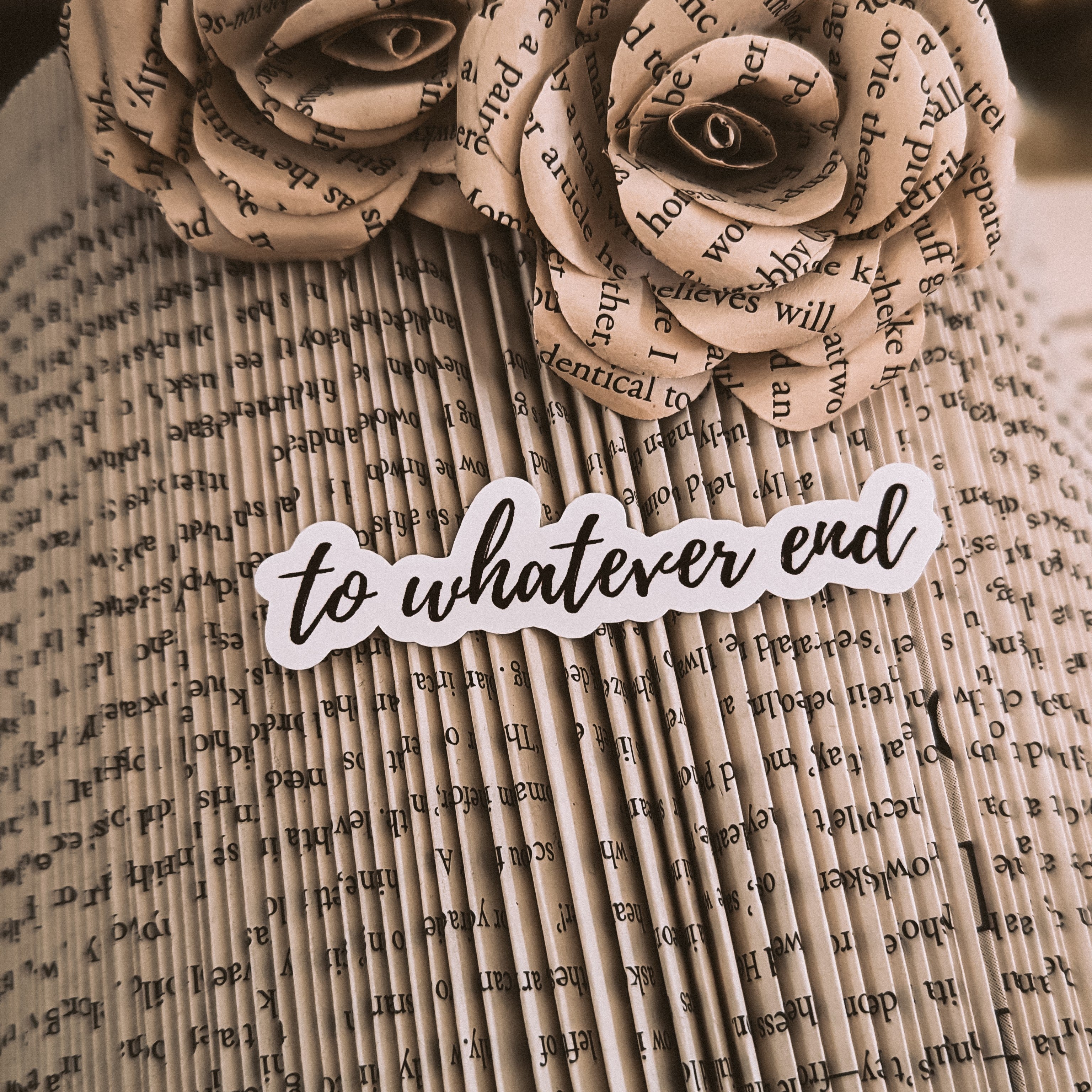 To Whatever End Vinyl Sticker | Throne of Glass | Sarah J Maas | Officially Licensed