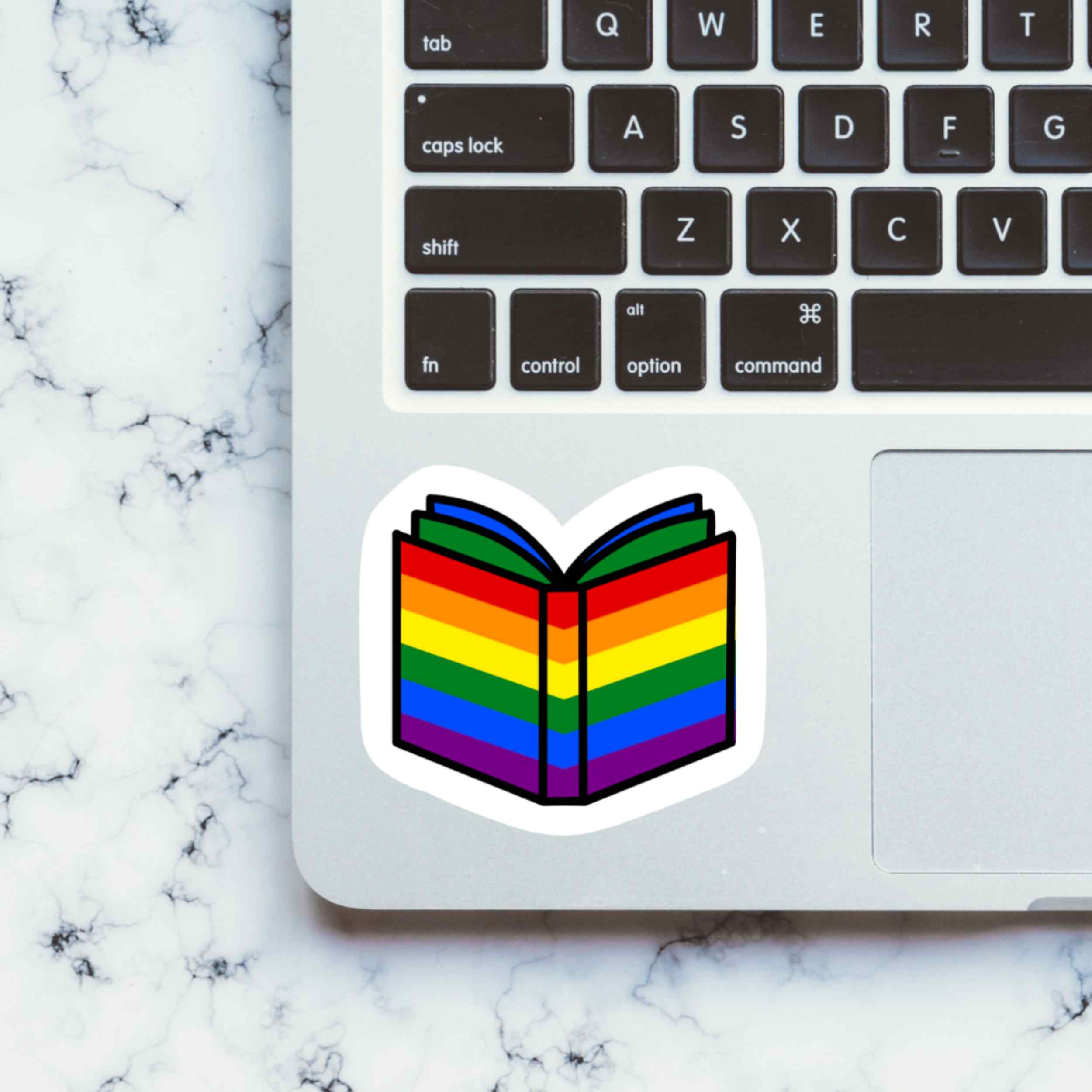 Pride Flag Book Vinyl Sticker
