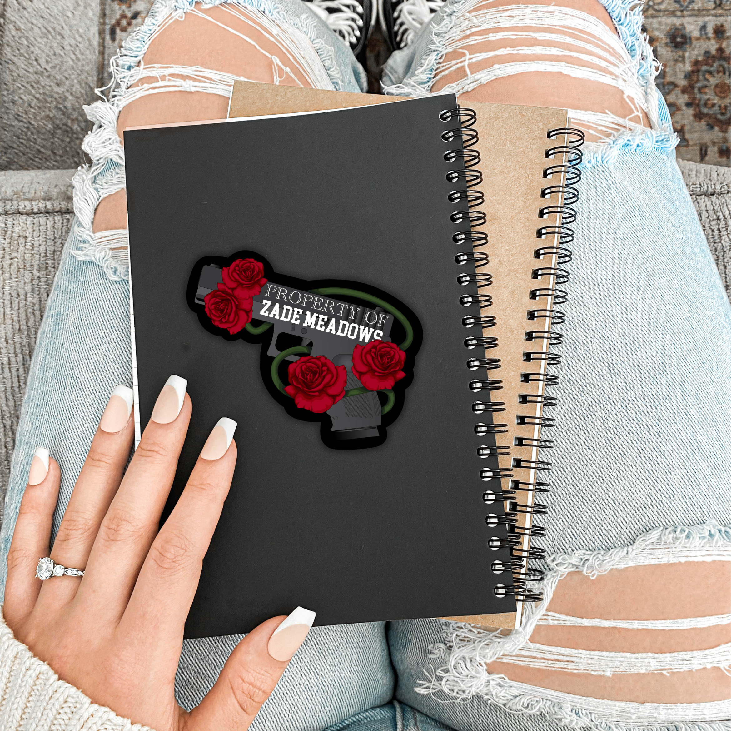 Property Of Zade Meadows | Officially Licensed HD Carlton | Haunting Adeline Bookish Vinyl Sticker