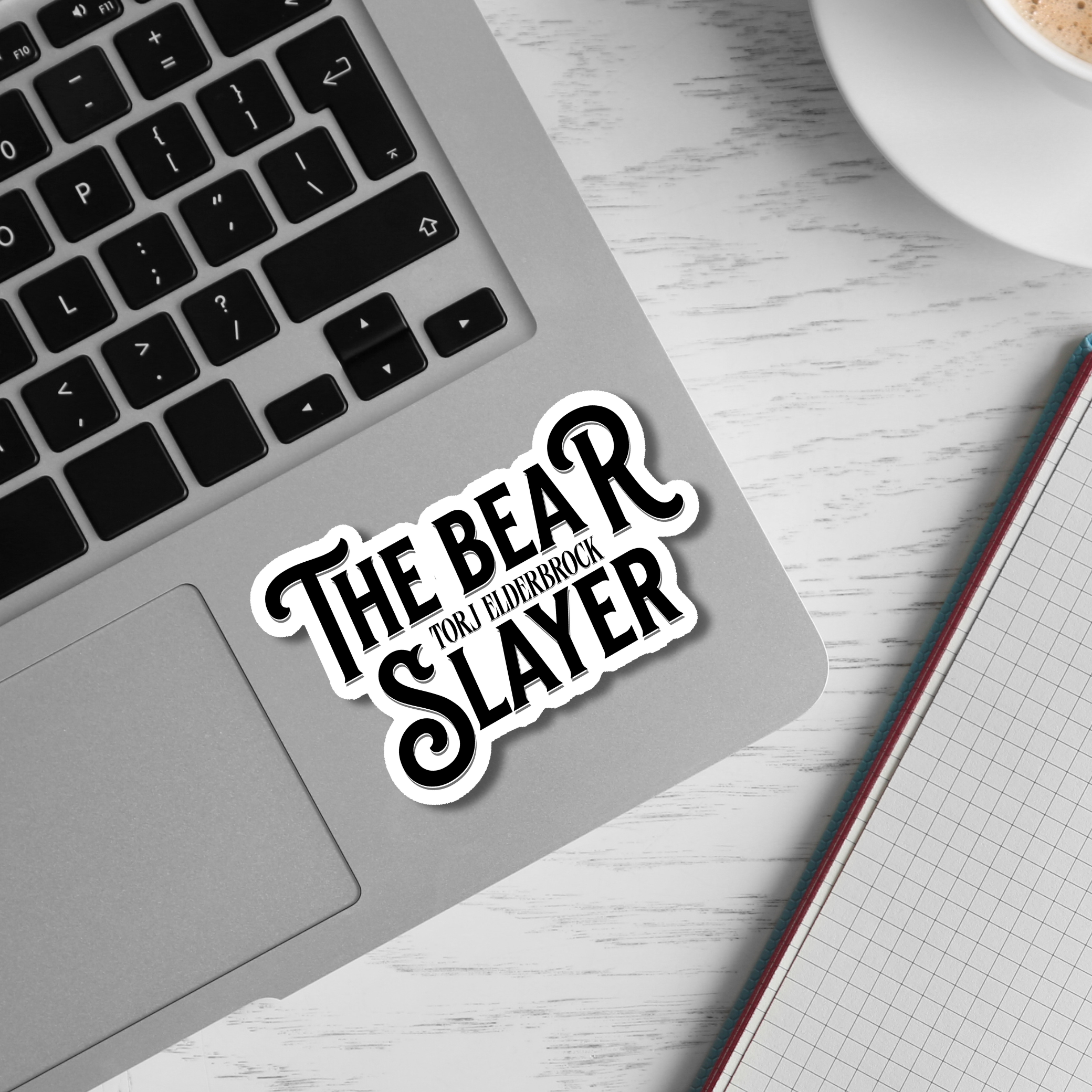 The Bear Slayer Vinyl Sticker | The Legends of Thezmarr | Helen Scheuerer | Officially Licensed