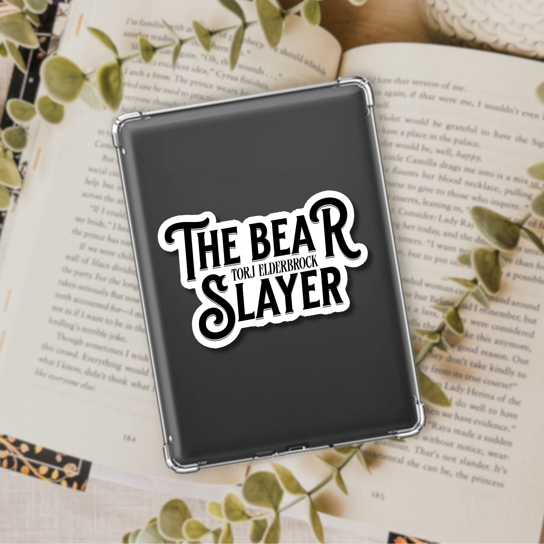 The Bear Slayer Vinyl Sticker | The Legends of Thezmarr | Helen Scheuerer | Officially Licensed