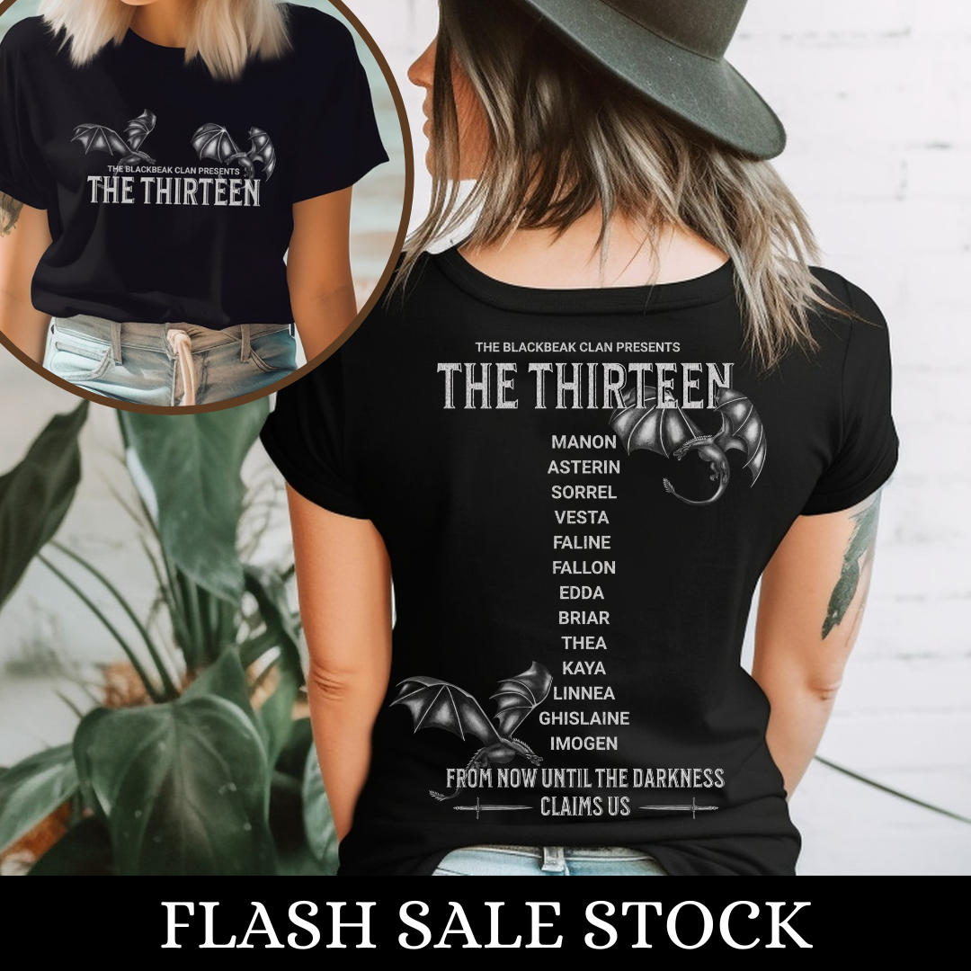 The Thirteen T-Shirt | Flash Sale | Throne of Glass | Sarah J Maas | Officially Licensed
