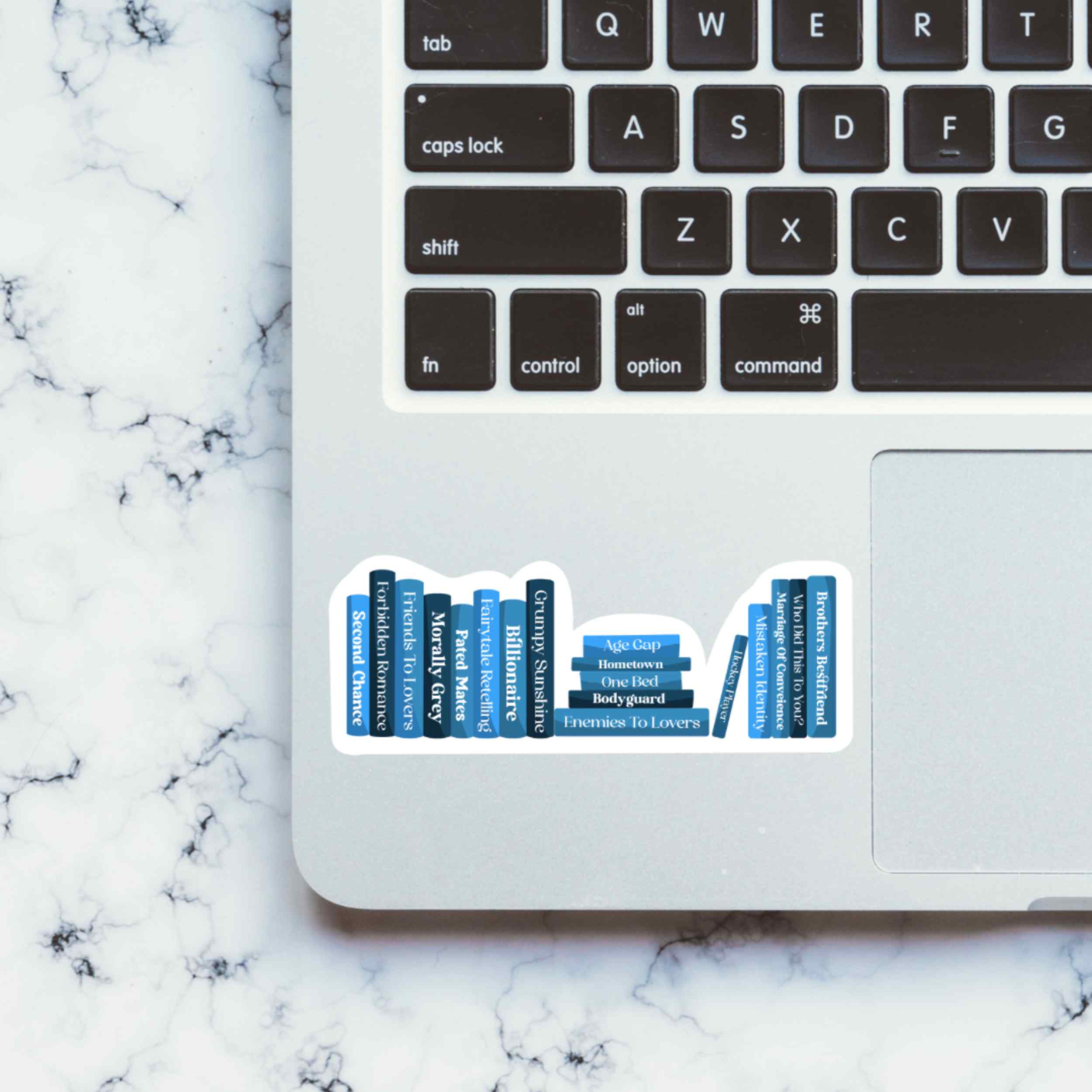 Blue Book Trope Shelf Vinyl Sticker