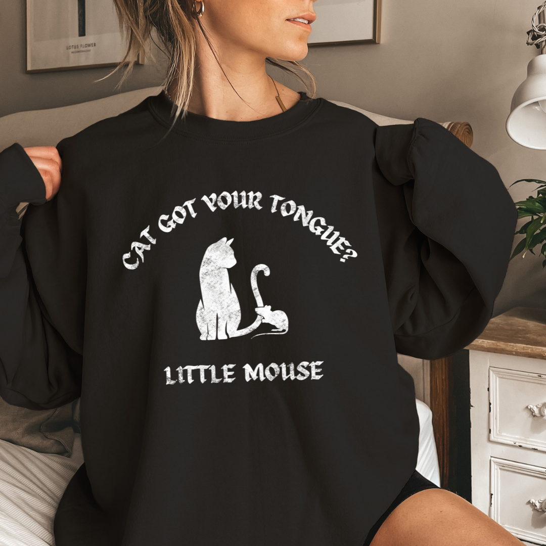 Cat Got Your Tongue Sweatshirt | Cat & Mouse Duet | HD Carlton | Officially Licensed