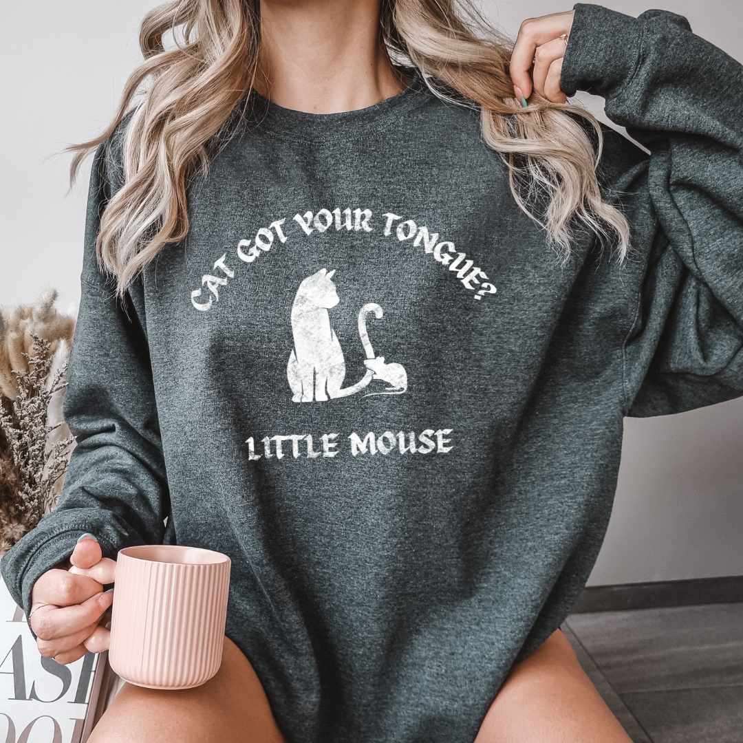 Cat Got Your Tongue Sweatshirt | Cat & Mouse Duet | HD Carlton | Officially Licensed