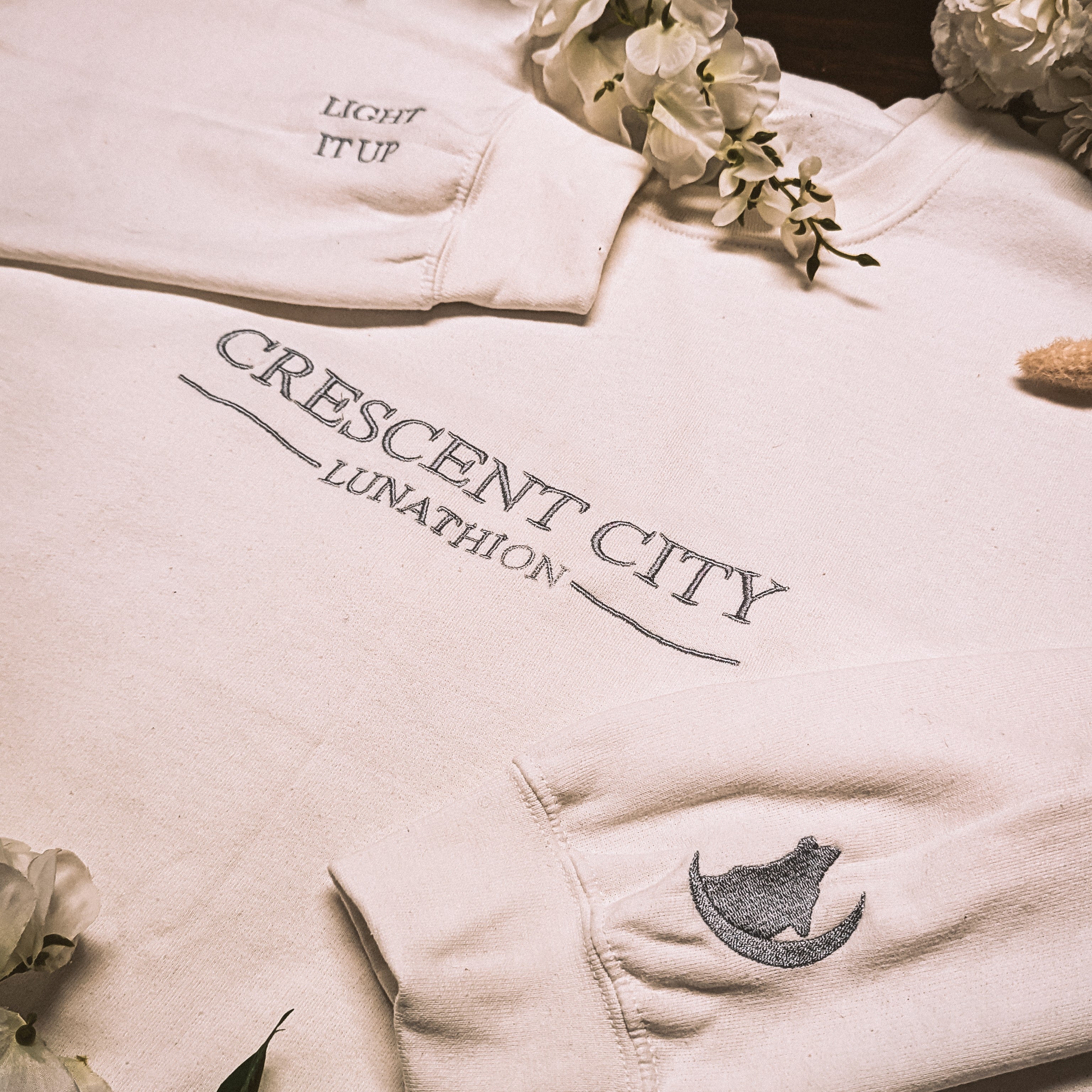 Crescent City EMBROIDERED Sweatshirt | Crescent City | Sarah J Maas | Officially Licensed