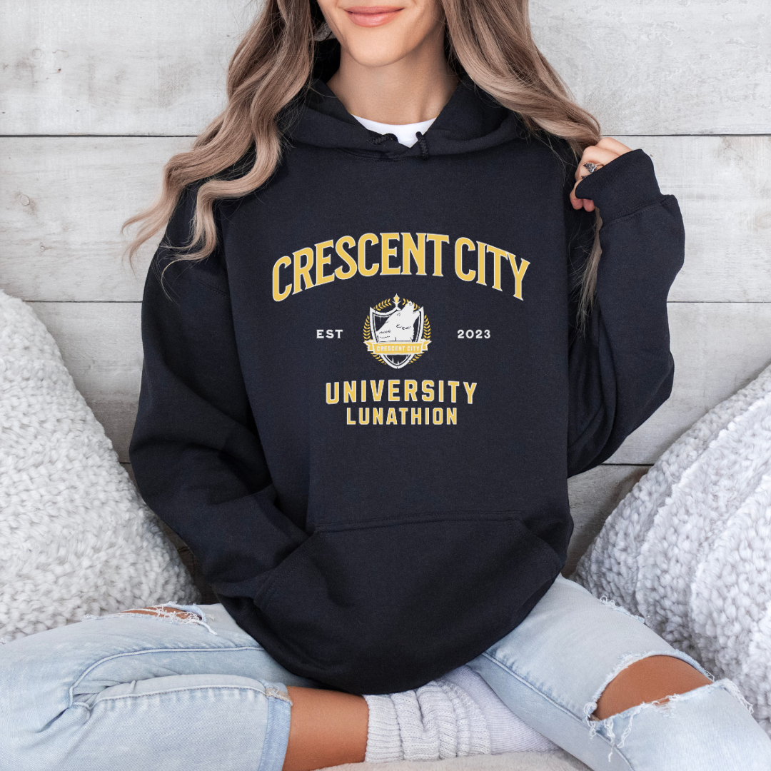 Crescent City University Hoodie | Crescent City | Sarah J Maas | Officially Licensed
