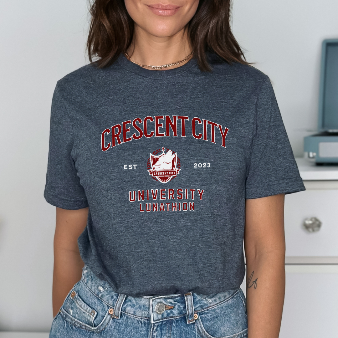 Crescent City University T-Shirt | Crescent City | Sarah J Maas | Officially Licensed