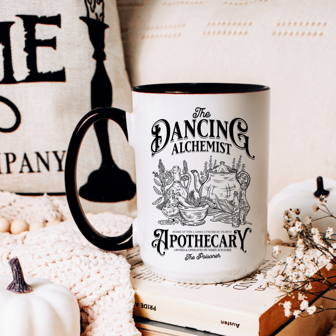 Dancing Alchemist Mug 15oz 425ml | The Legends of Thezmarr | Helen Scheuerer | Officially Licensed