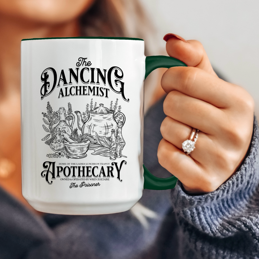 Dancing Alchemist Mug 15oz 425ml | The Legends of Thezmarr | Helen Scheuerer | Officially Licensed
