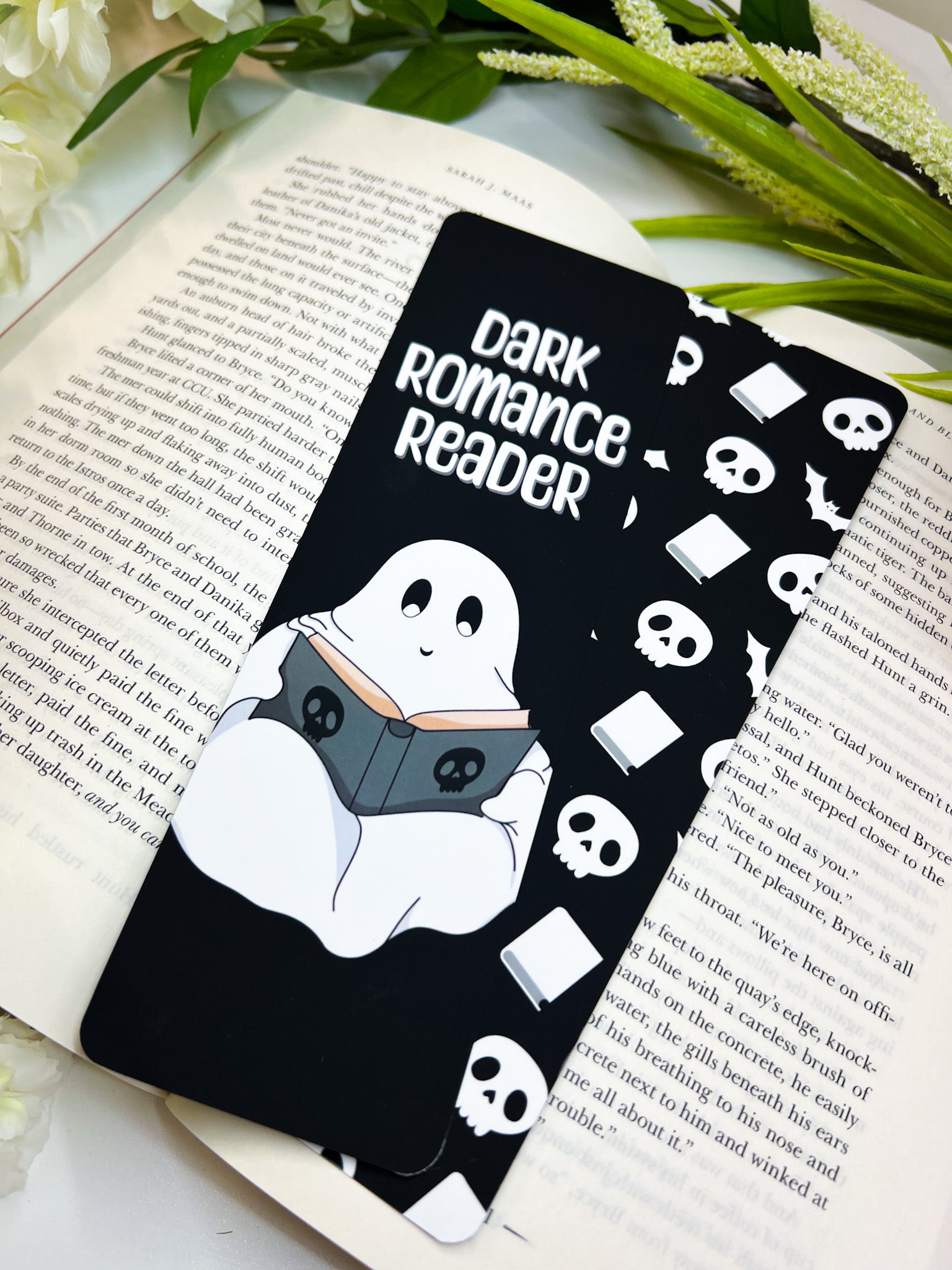 Dark Romance Ghost Bookmark