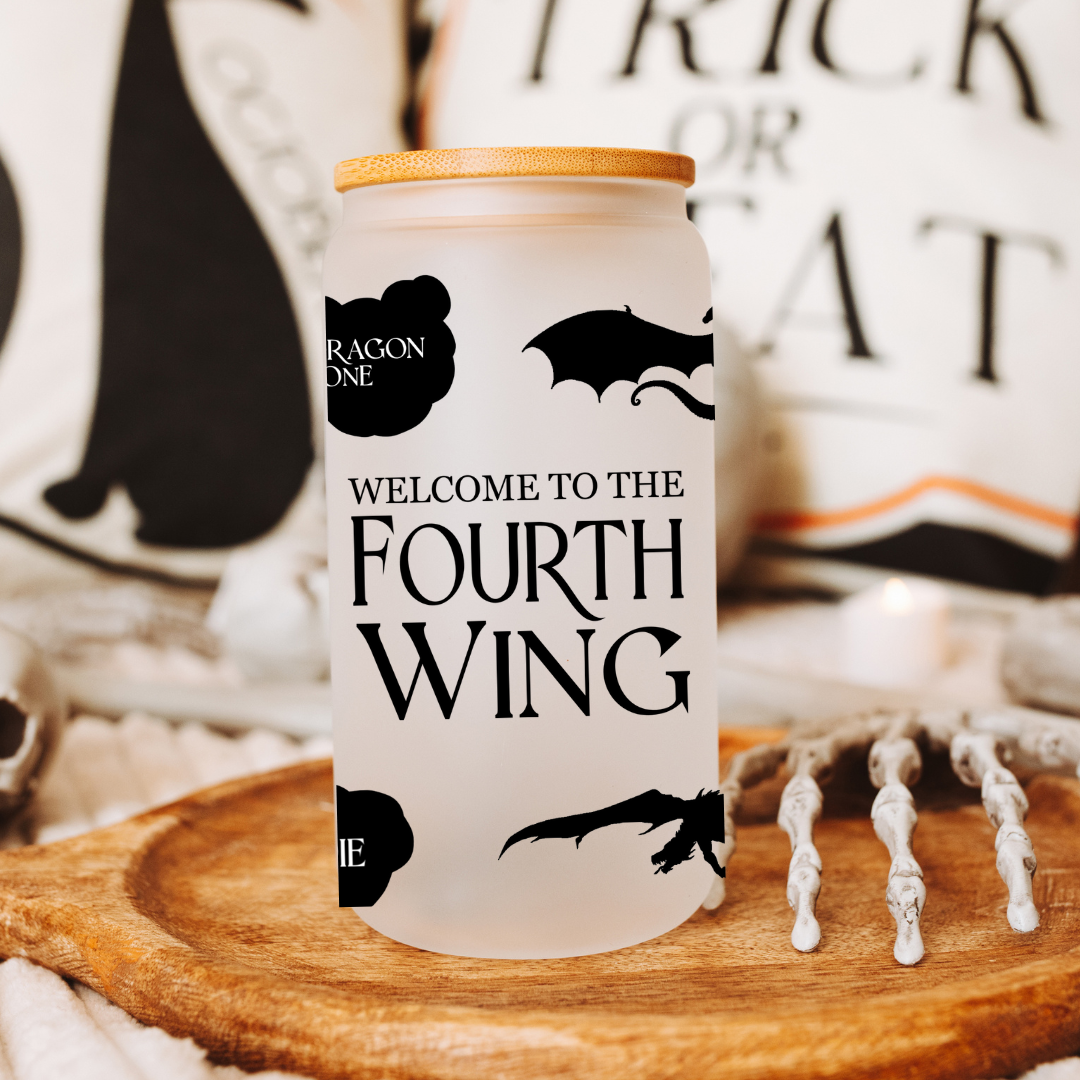 Fourth Wing Wrap Around Quotes Libby Glass | Officially Licensed Fourth Wing
