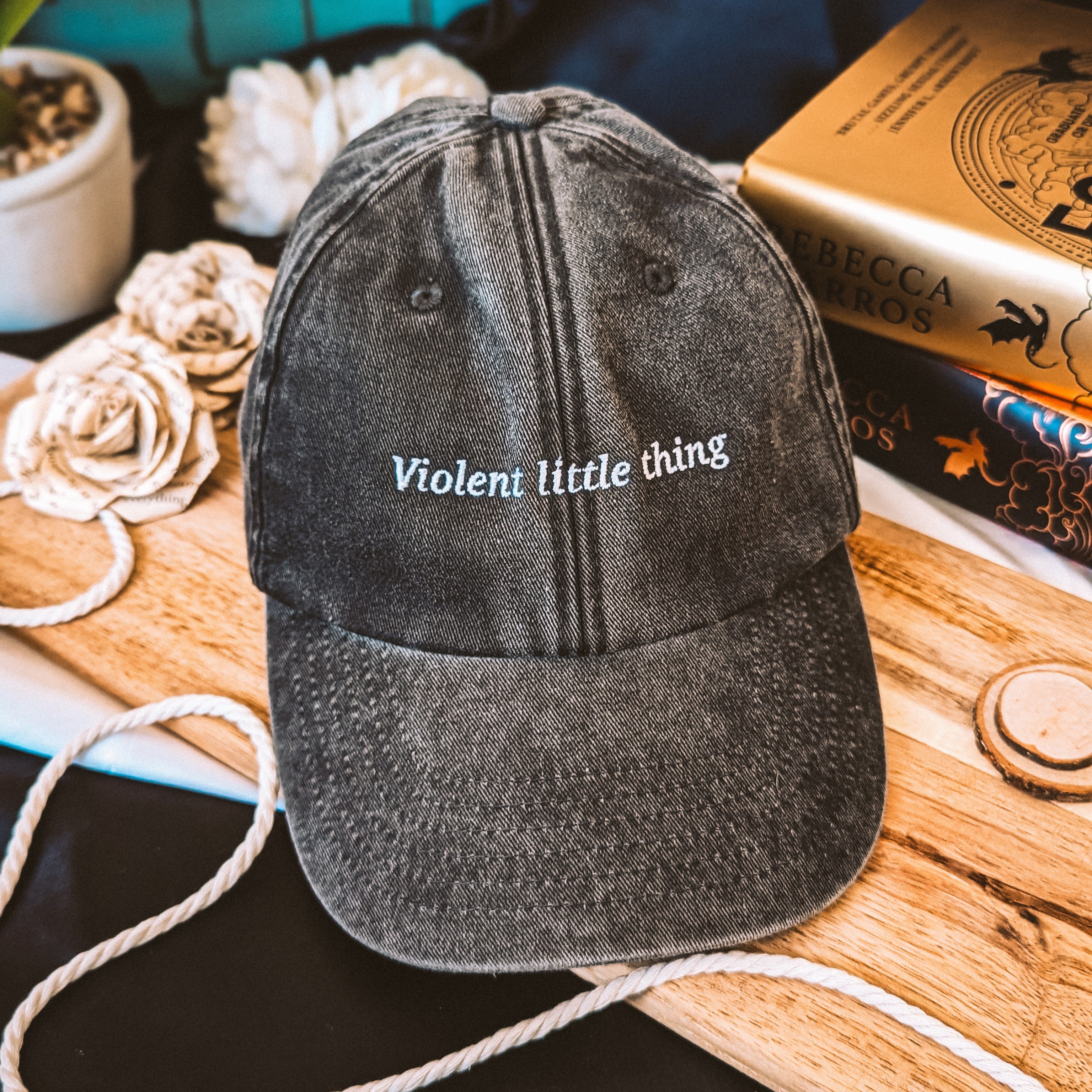 Violent Little Thing Vintage Hat | Fourth Wing | Rebecca Yarros | Officially Licensed