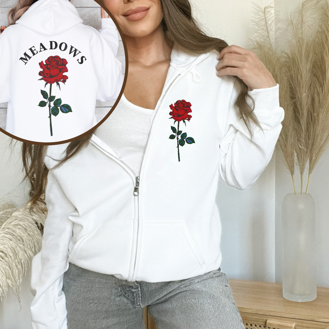 Zade Meadows Rose ZIP UP Hoodie | Cat & Mouse Duet | HD Carlton | Officially Licensed