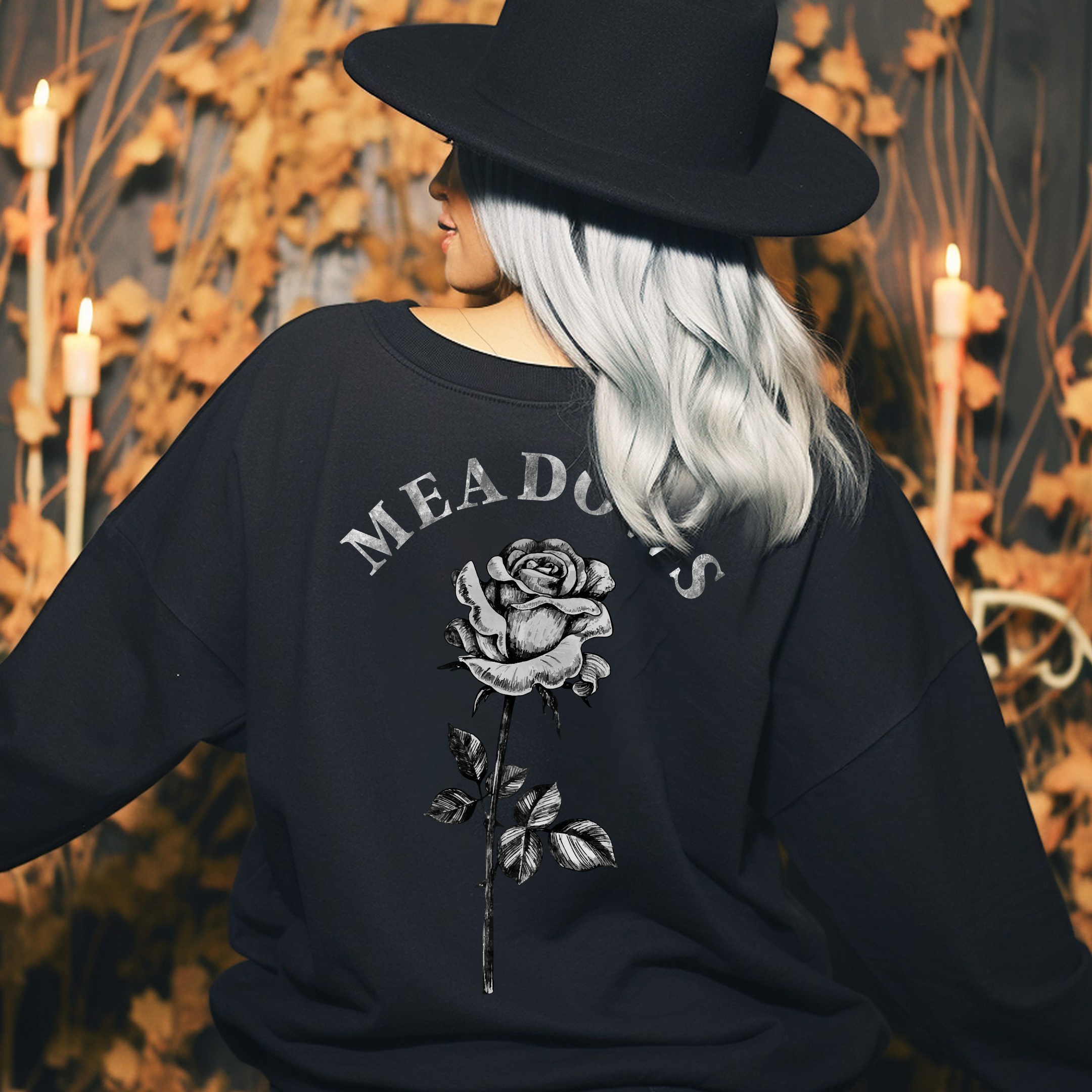 Zade Meadows Rose Sweatshirt | Cat & Mouse Duet | HD Carlton | Officially Licensed