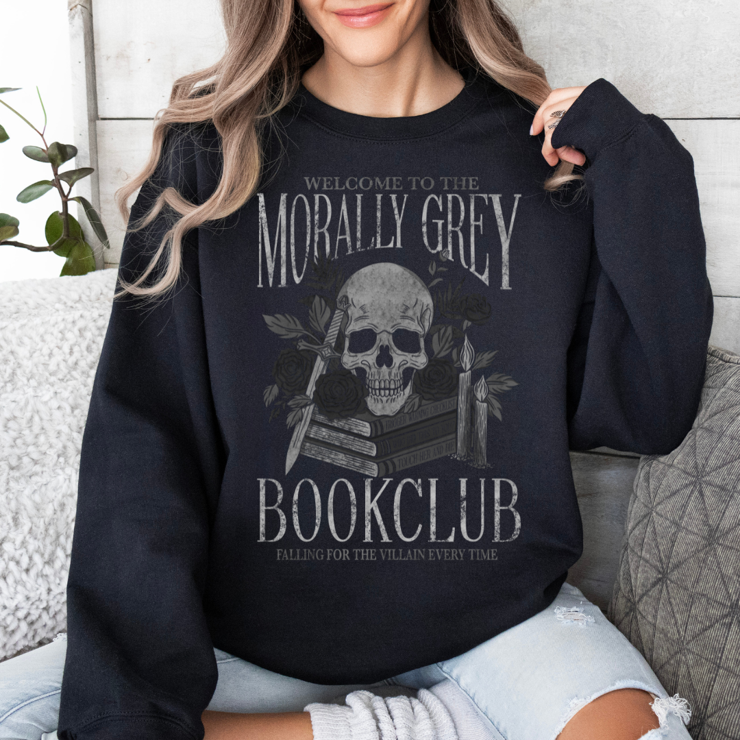 Morally Grey Book Club Sweatshirt | Trope Collection