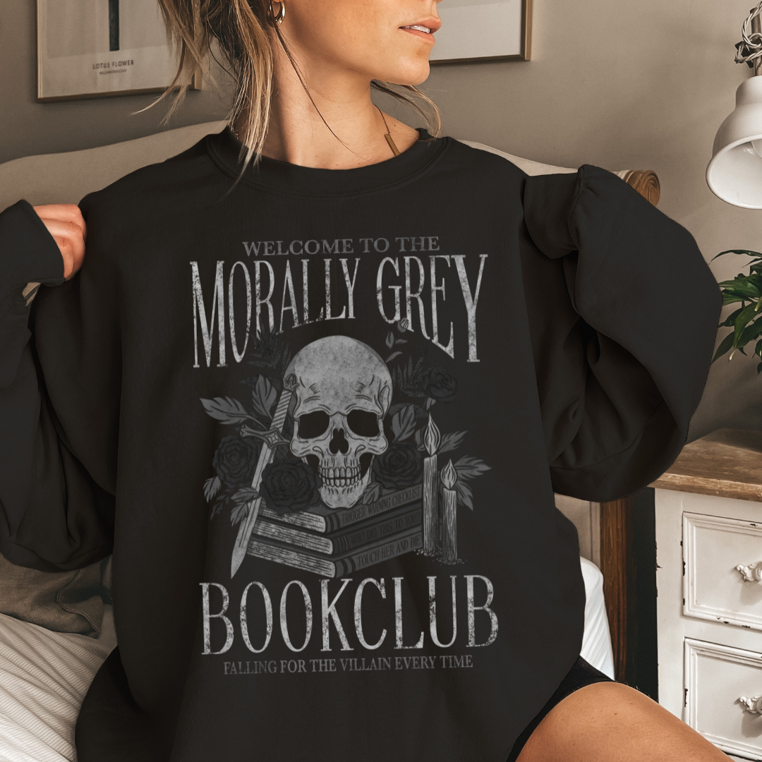 Morally Grey Book Club Sweatshirt | Trope Collection