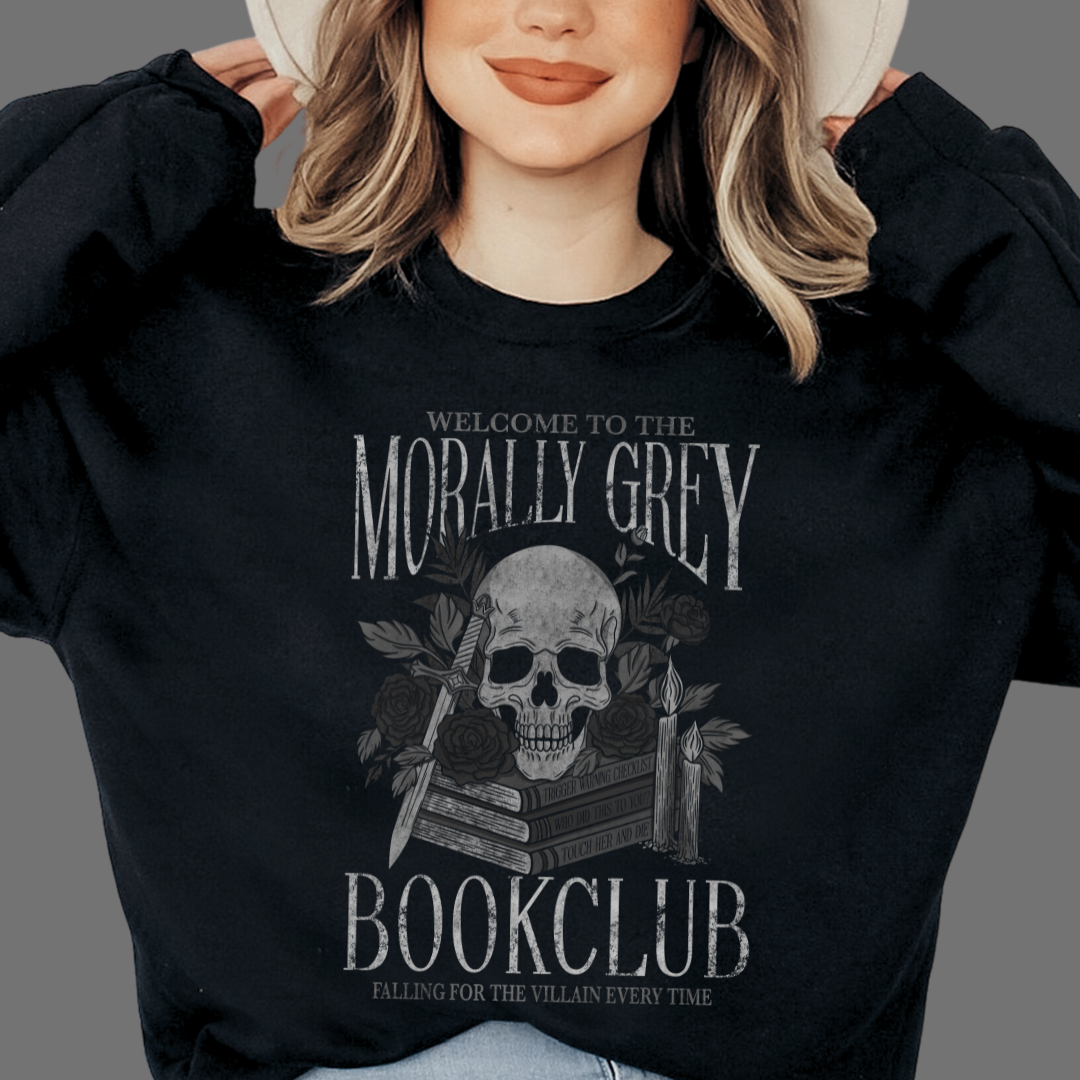 Morally Grey Book Club Sweatshirt | Trope Collection