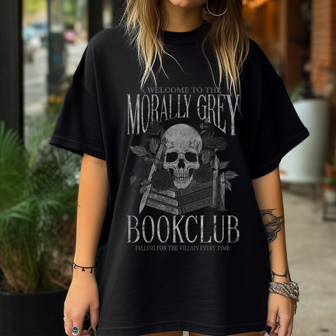 Morally Grey Book Club T-Shirt | Trope Collection