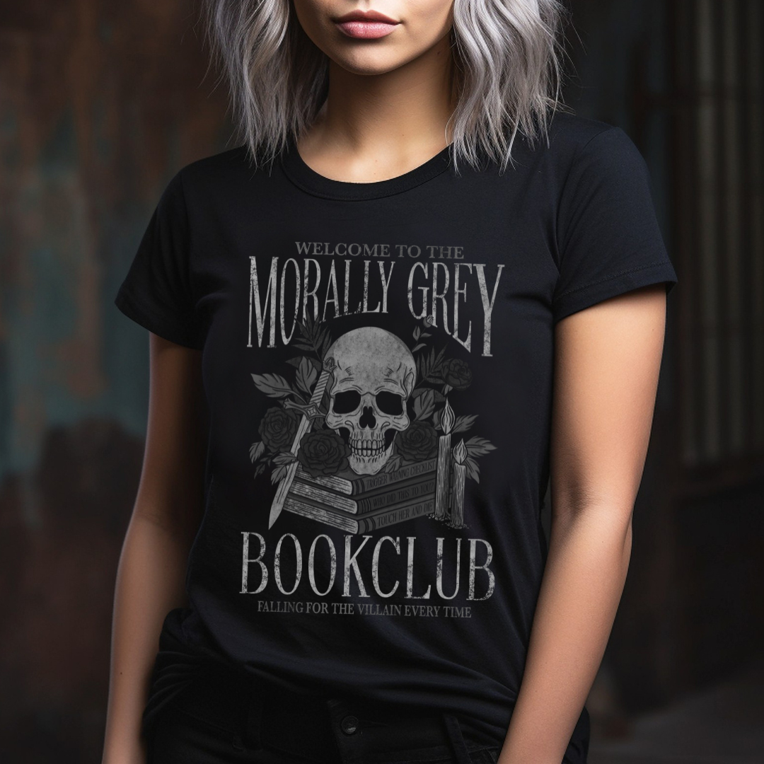 Morally Grey Book Club T-Shirt | Trope Collection