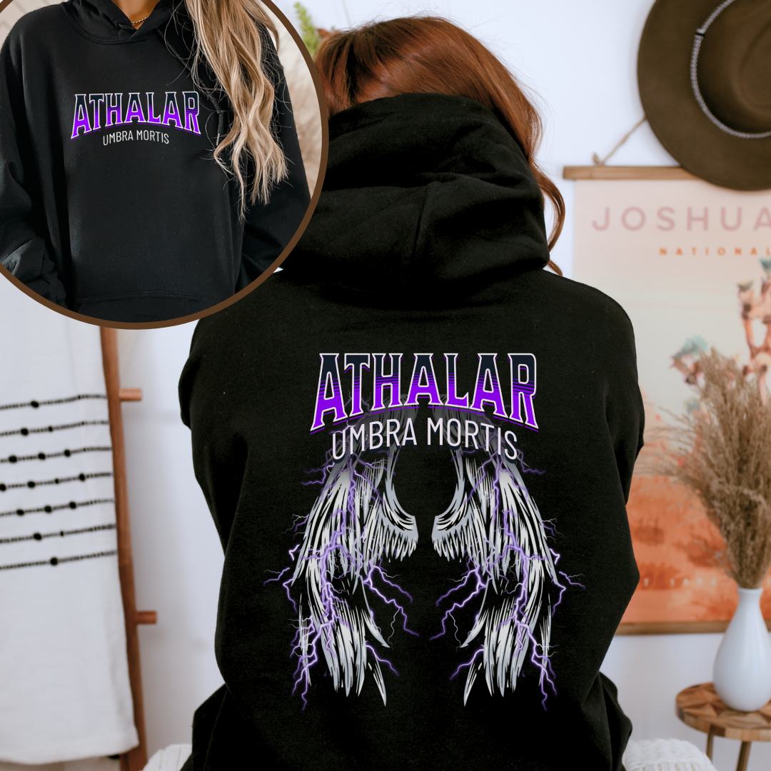 Hunt Athalar Umbra Mortis Hoodie | Crescent City | Sarah J Maas | Officially Licensed