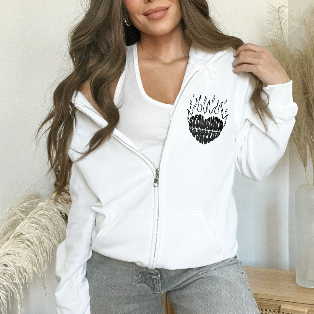 Slow Burn Book Club | ZIP UP Hoodie | Trope Collection
