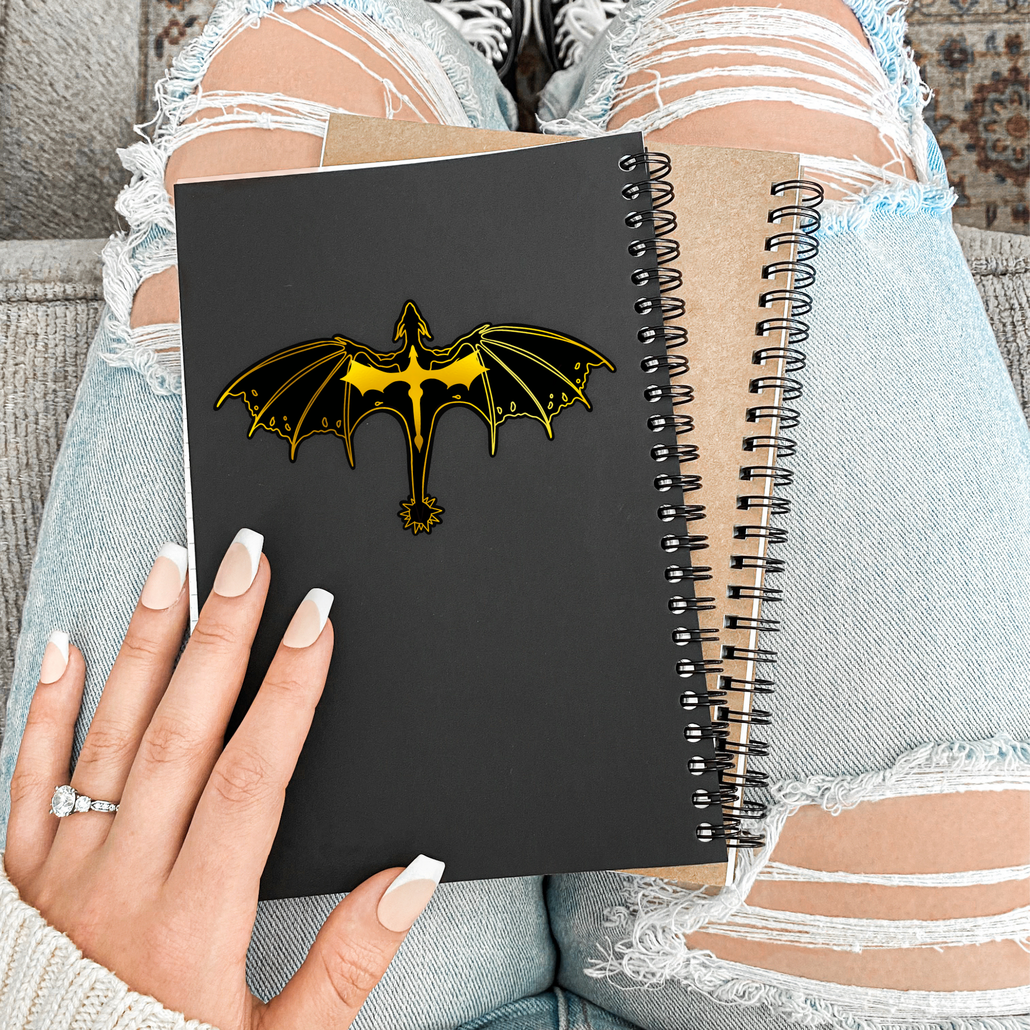 Tairn & Andarna Tattoo Vinyl Sticker | Fourth Wing | Rebecca Yarros | Officially Licensed