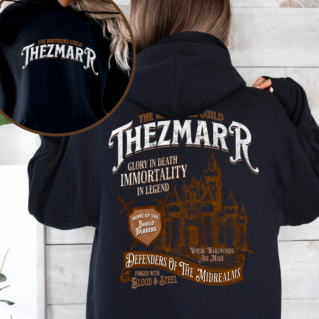 Thezmarr Tan Hoodie | The Legends of Thezmarr | Helen Scheuerer | Officially Licensed