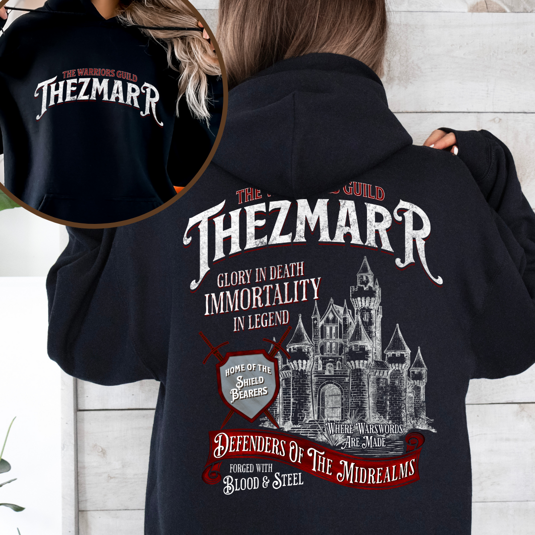 Thezmarr Red Hoodie | The Legends of Thezmarr | Helen Scheuerer | Officially Licensed