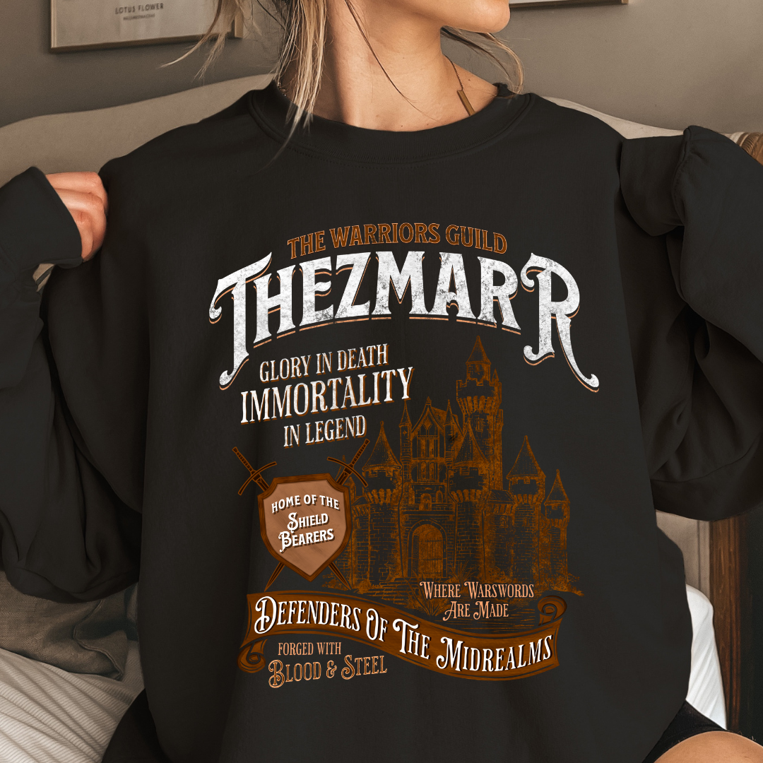 Thezmarr Tan Sweatshirt | The Legends of Thezmarr | Helen Scheuerer | Officially Licensed