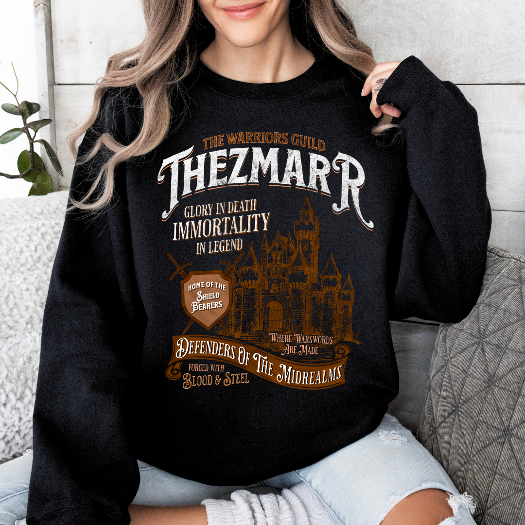 Thezmarr Tan Sweatshirt | The Legends of Thezmarr | Helen Scheuerer | Officially Licensed