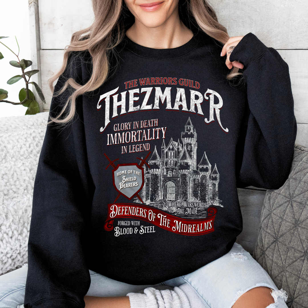 Thezmarr Red Sweatshirt | The Legends of Thezmarr | Helen Scheuerer | Officially Licensed