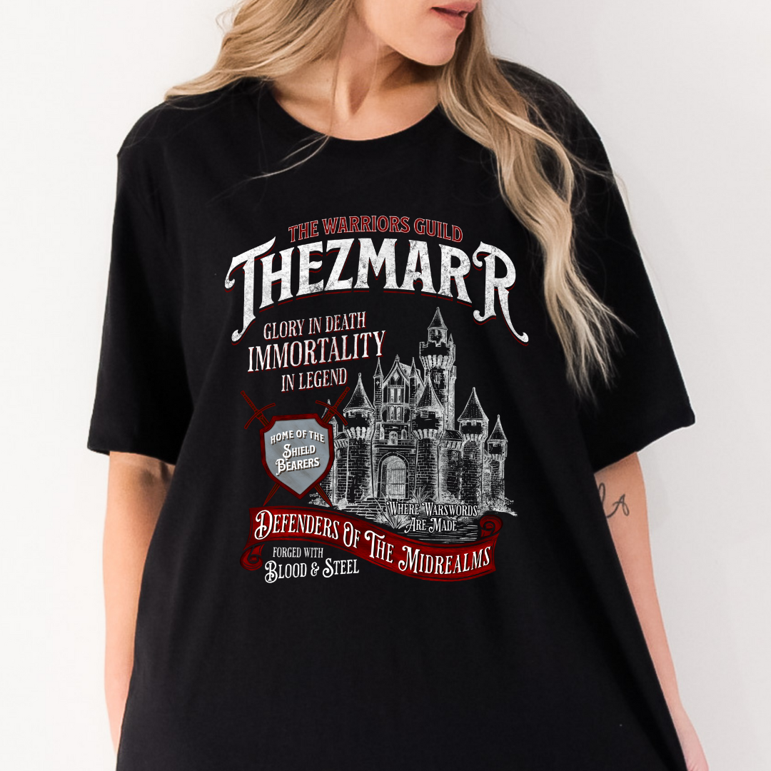 Thezmarr Red T-Shirt | The Legends of Thezmarr | Helen Scheuerer | Officially Licensed