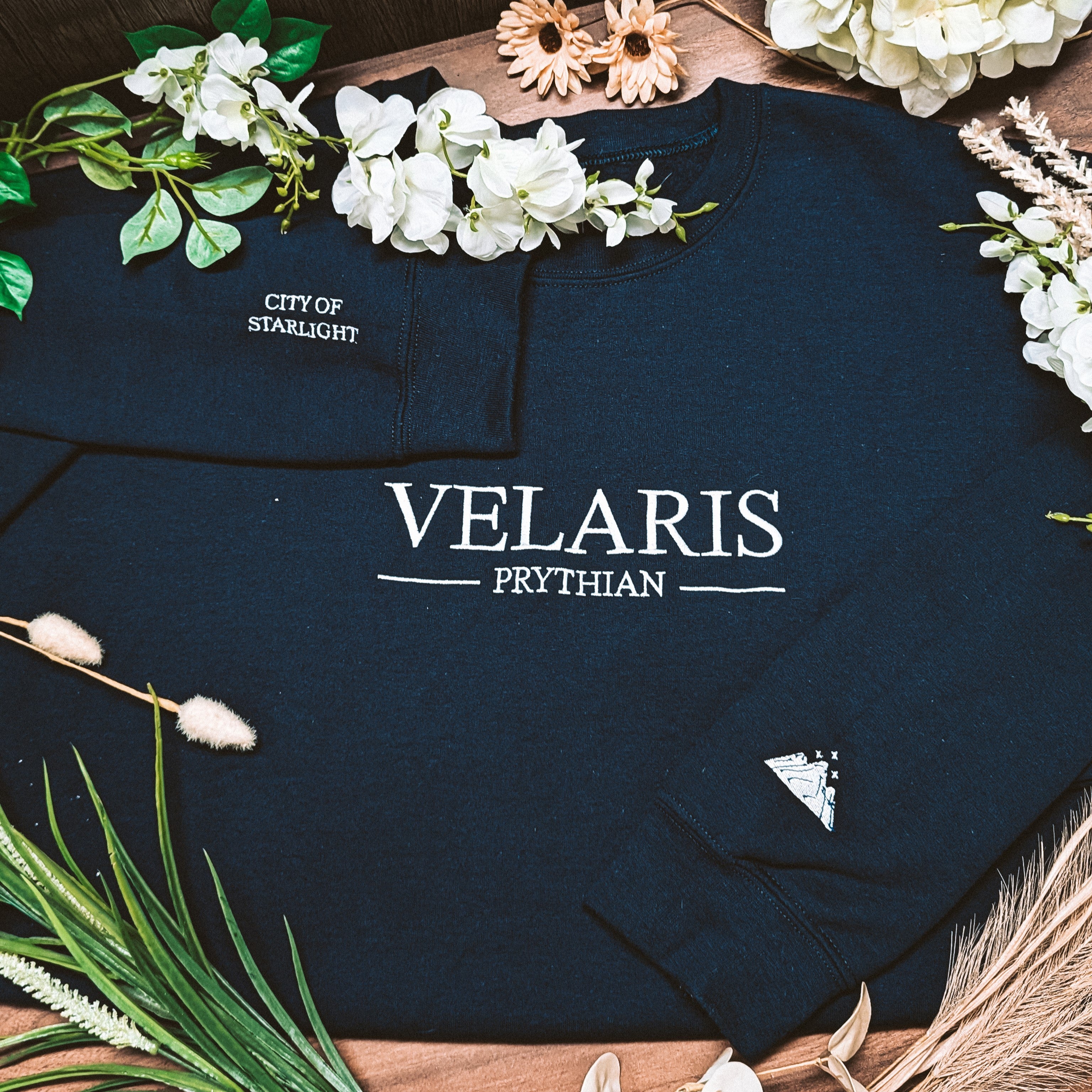 Velaris Embroidered Sweatshirt | ACOTAR | Sarah J Maas | Officially Licensed