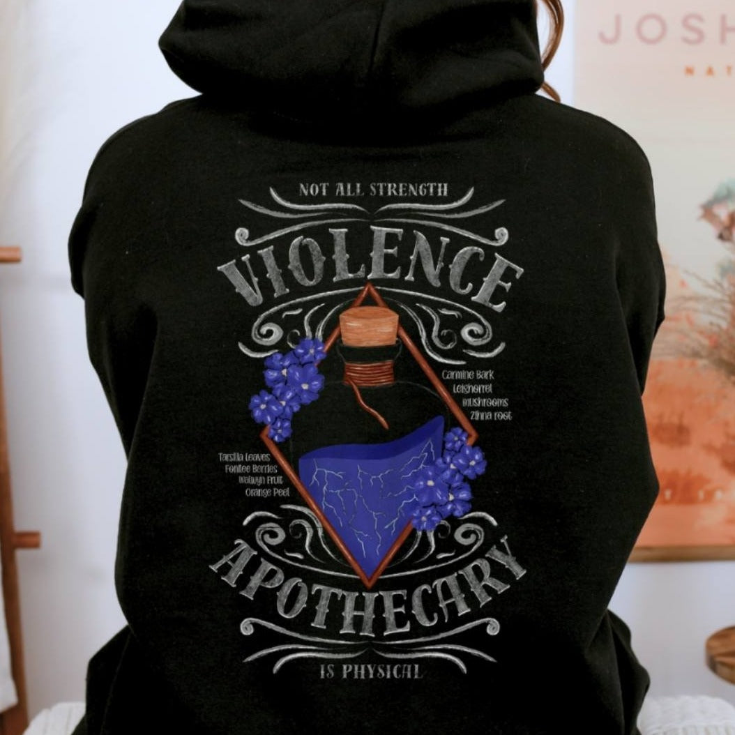 Violence Apothecary Hoodie | Fourth Wing | Rebecca Yarros | Officially Licensed