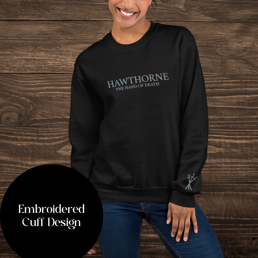 Wilder Hawthorne Embroidered Sweatshirt | The Legends of Thezmarr | Helen Scheuerer | Officially Licensed