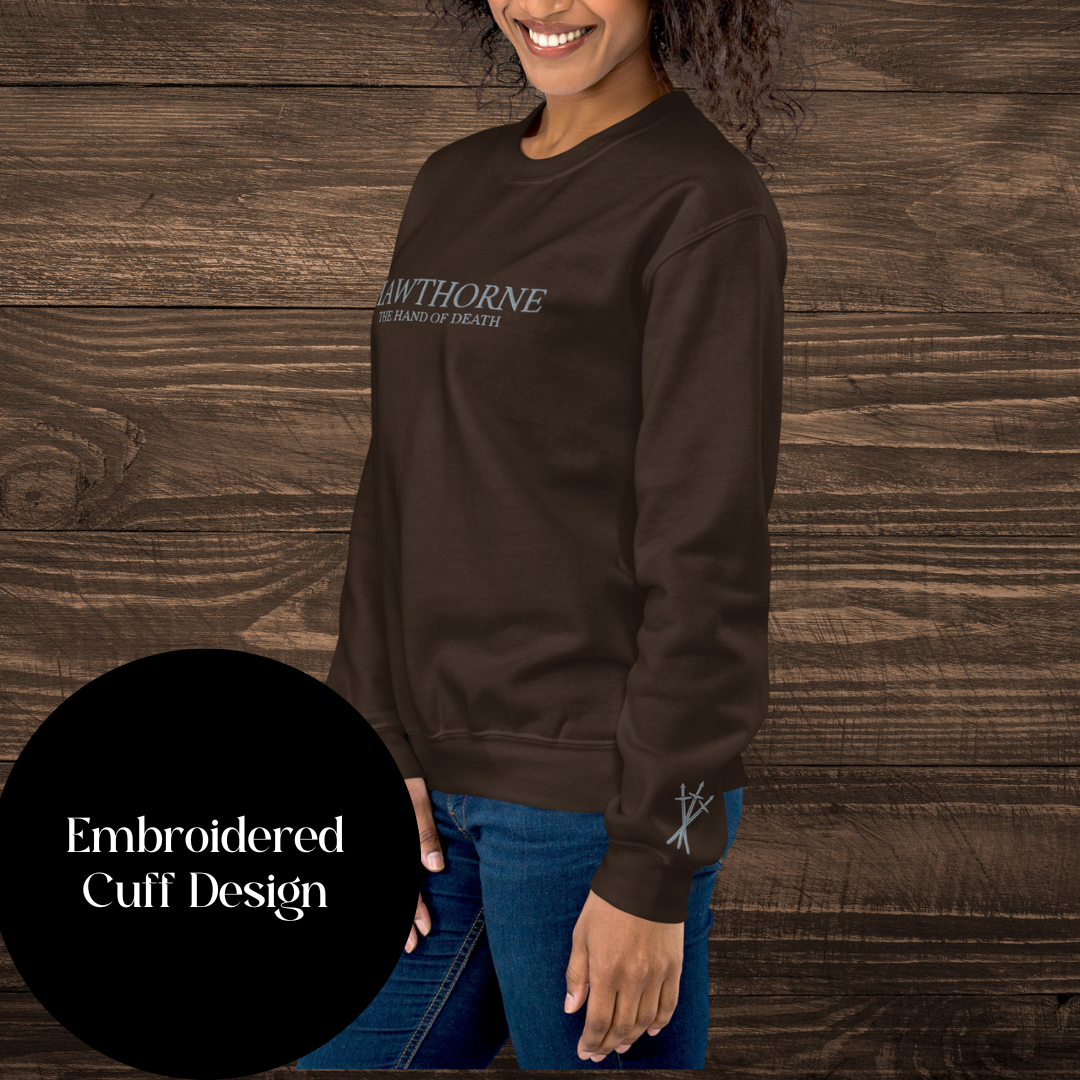 Wilder Hawthorne Embroidered Sweatshirt | The Legends of Thezmarr | Helen Scheuerer | Officially Licensed