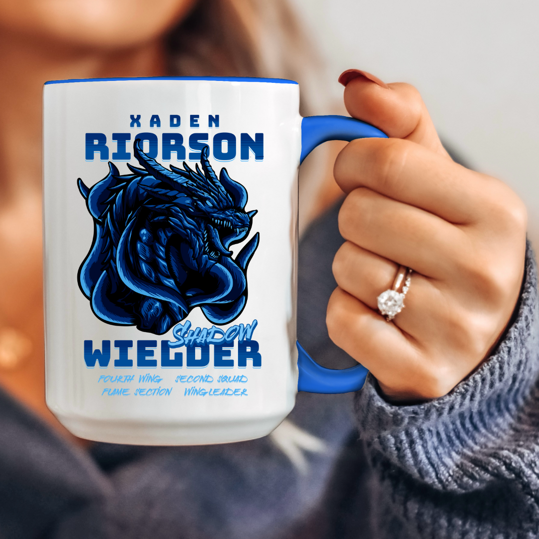 Xaden Riorson Shadow Wielder Mug 15oz 425ml | Fourth Wing | Rebecca Yarros | Officially Licensed