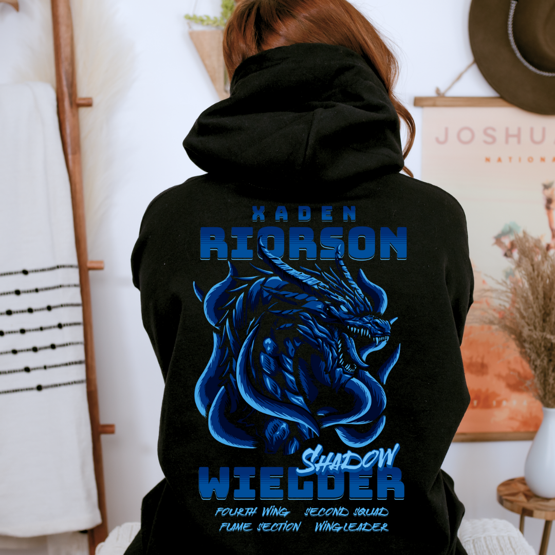 Xaden Riorson Shadow Wielder Hoodie | Fourth Wing | Rebecca Yarros | Officially Licensed