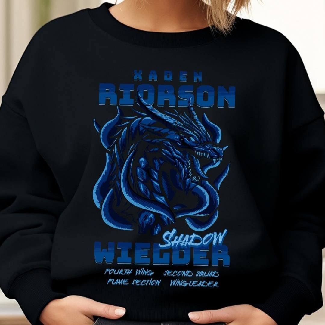 Xaden Riorson Shadow Wielder Sweatshirt | Fourth Wing | Rebecca Yarros | Officially Licensed